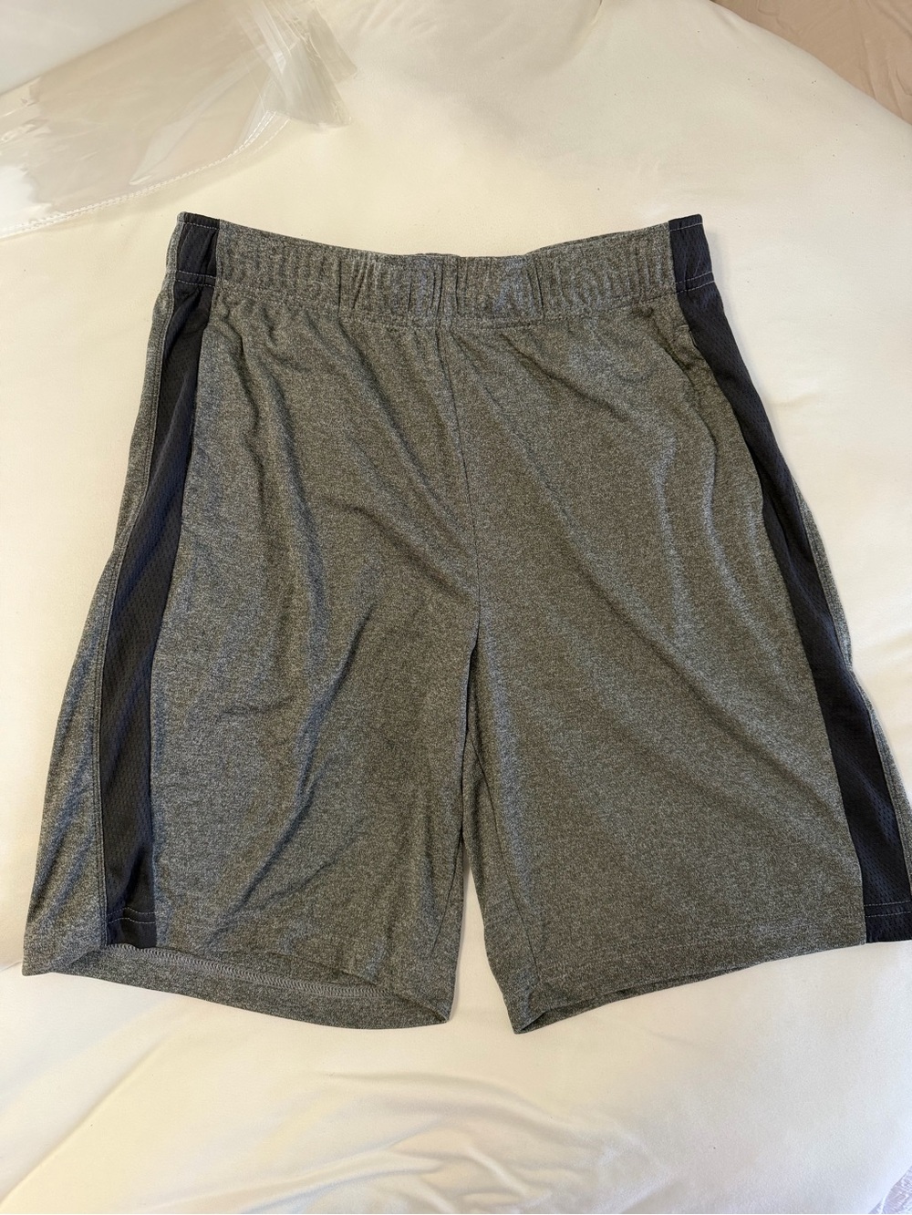 tek gear Grey Athletic Shorts with Black Side Panels